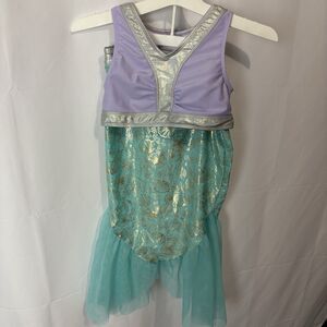 Disney Store Girls Med / 8 Ariel Little Mermaid Deluxe Adaptive 3 Piece Swim Set